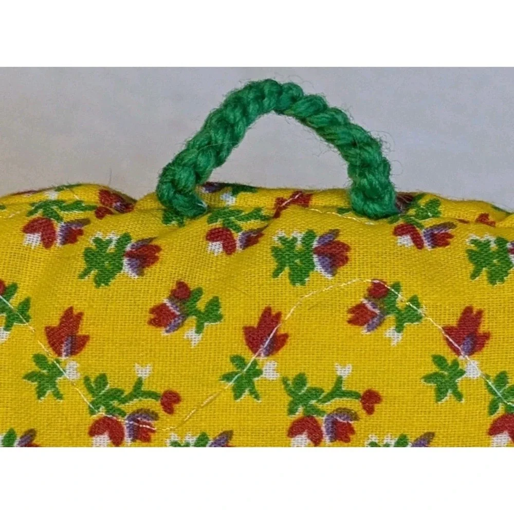 Retro Quilted Toaster Covers Appliance 70s Fabric Cottage Core Vtg Cute Set Of 4